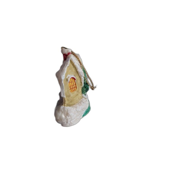 Winter Snow House Christmas Ornament Russ Berrie Vintage Item Number 2865 - Picture 6 of 9